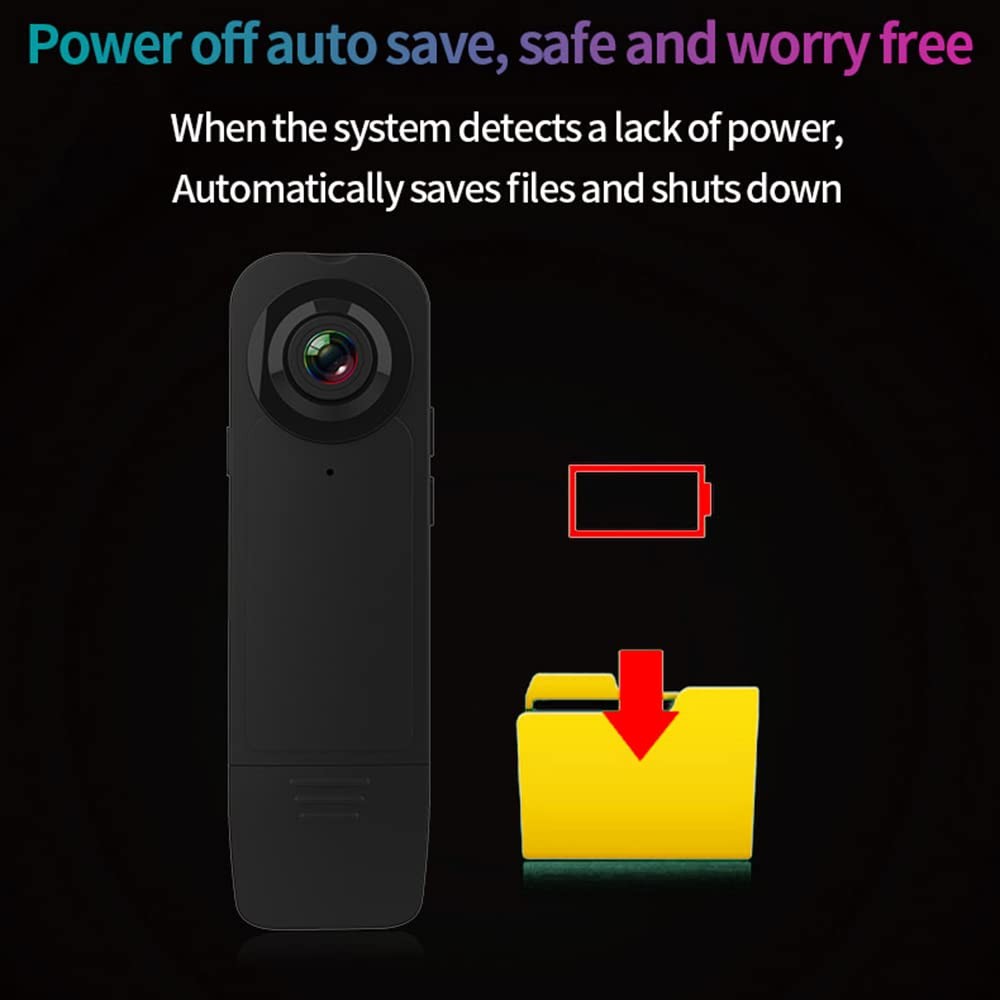 Docooler 1080P Mini Body Camera with Audio Clip-on Video Recorder Wide Angle ...
