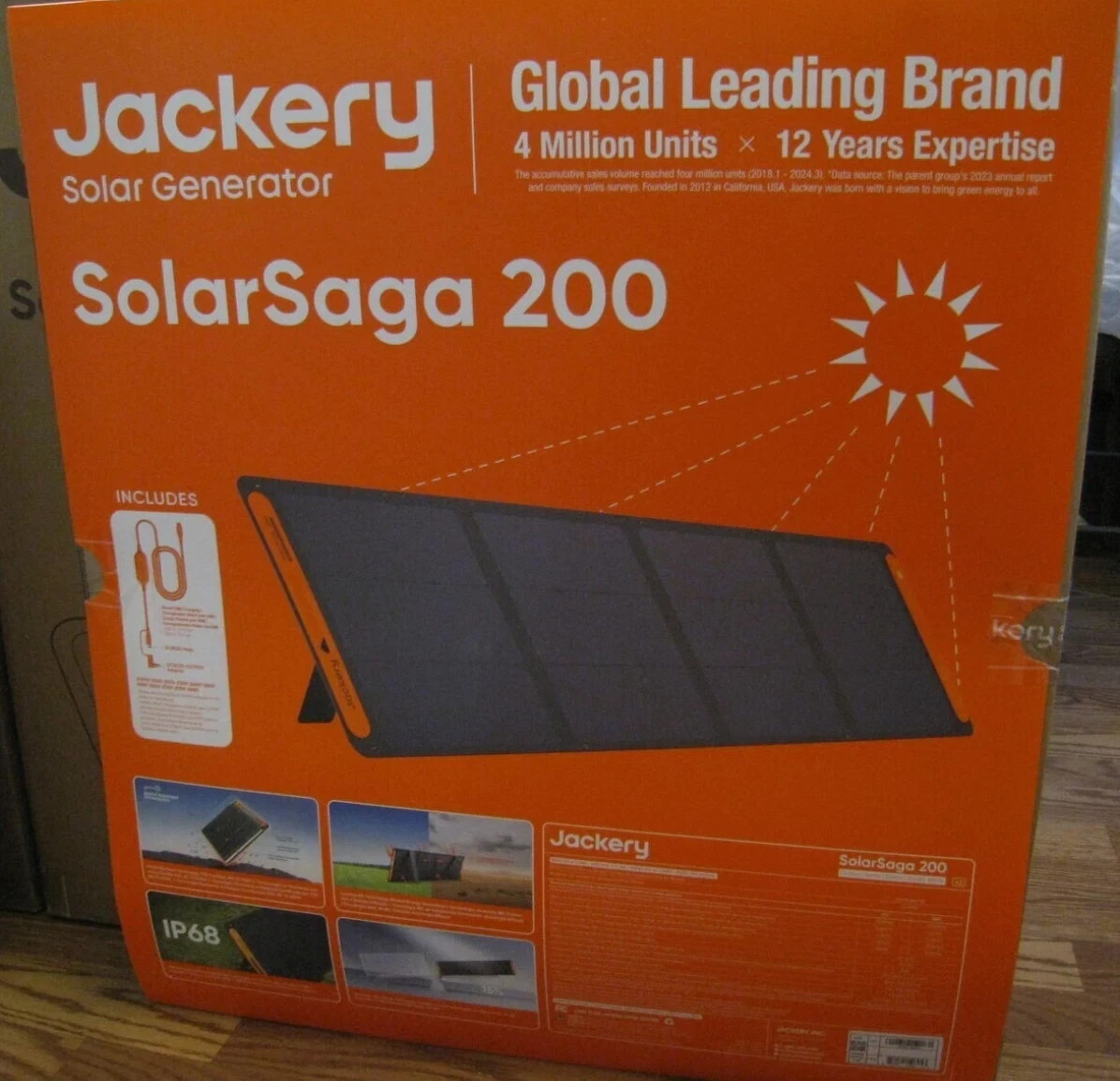 Solar Panel Jackery SolarSaga 200W Portable Solar Panel   New