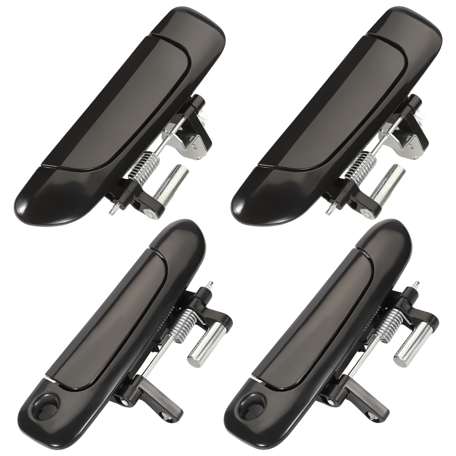 Set of 4 Exterior Door Handles for Honda Civic 2001-2005 Front Rear Replacement