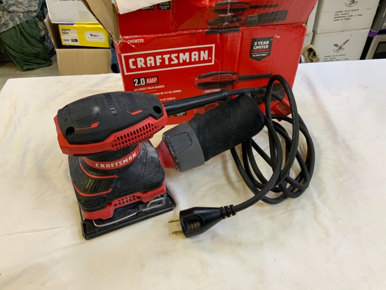 Craftsman CMEW230, 2.0 Amp. 1/4 Sheet Palm Sander