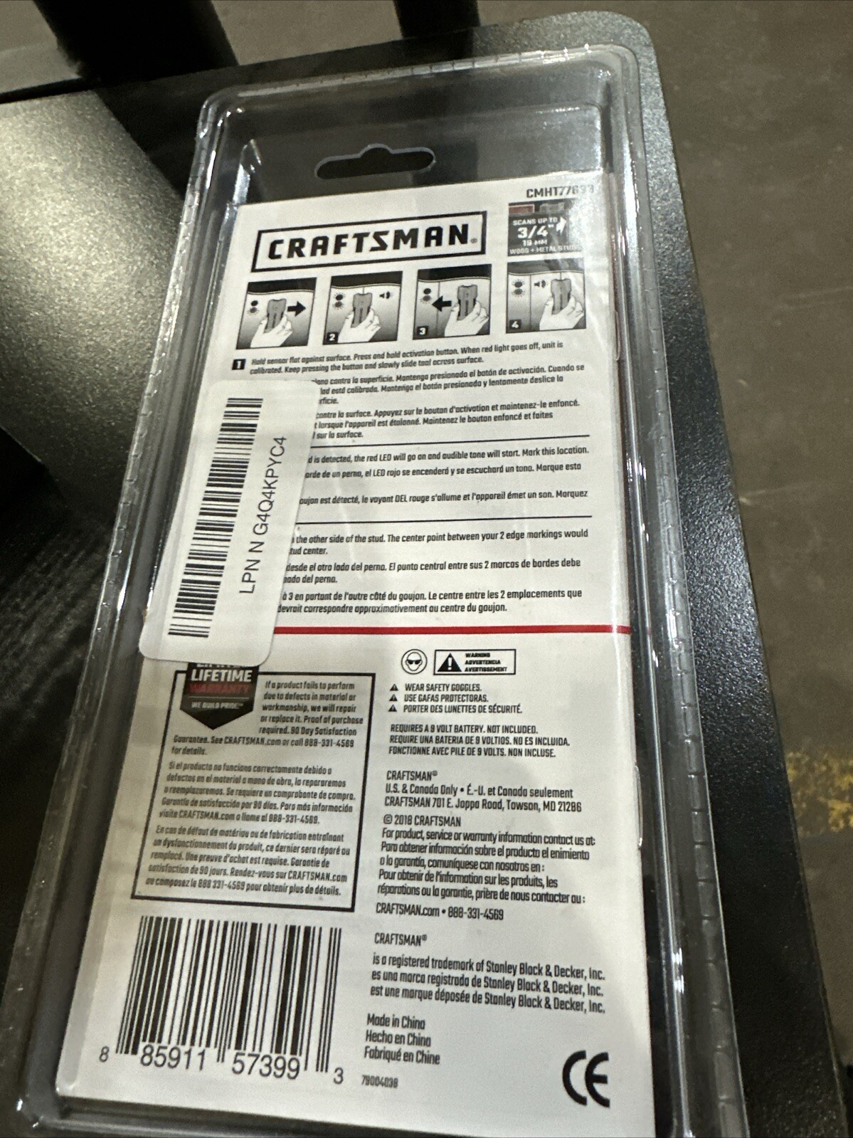 CRAFTSMAN Stud Finder, 3/4-Inch Depth (CMHT77633)