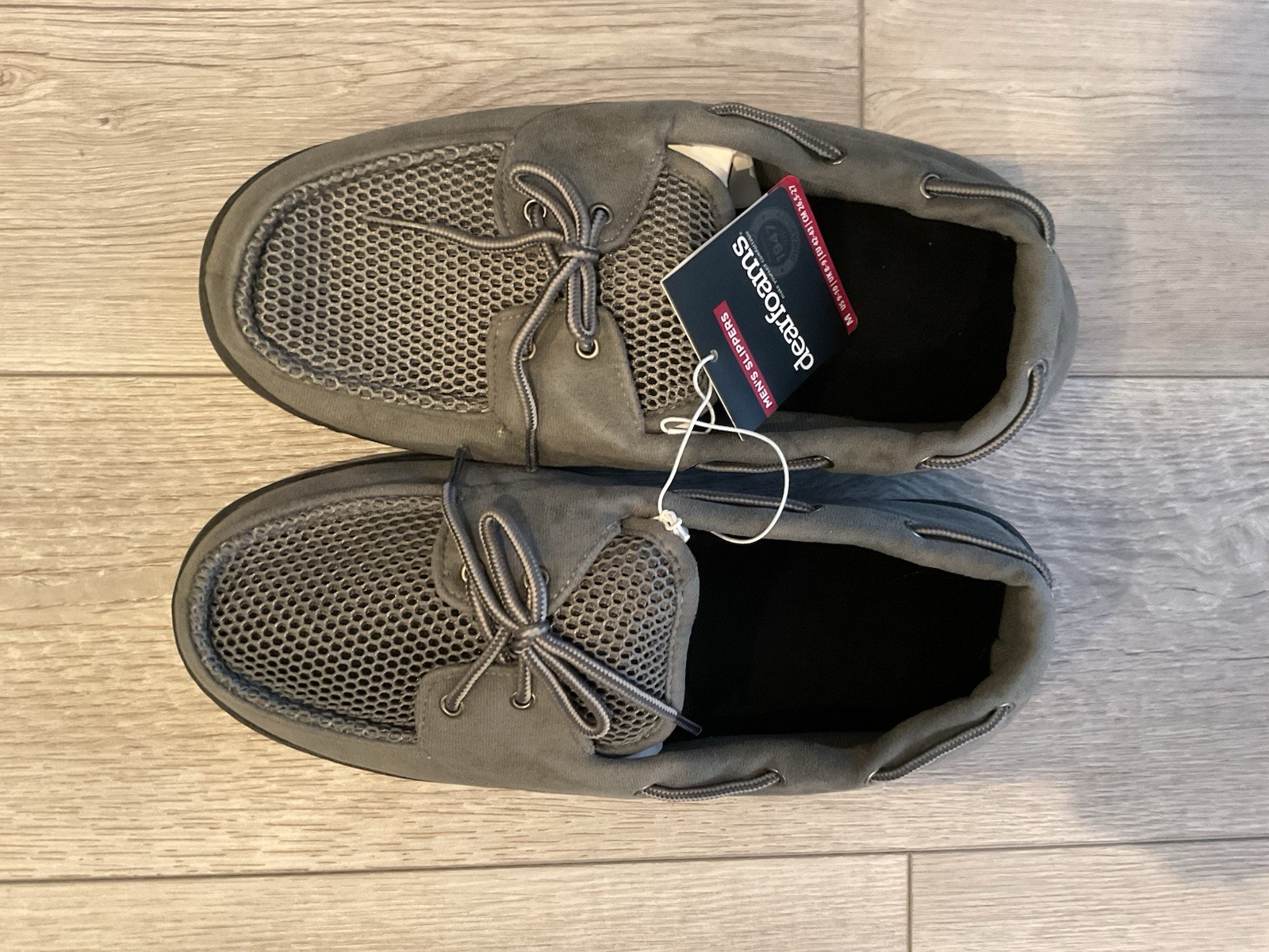 Dearfoam Granite Men’s Slippers Large New