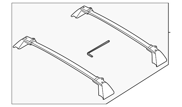 Genuine Ford Roof Luggage Carrier Cross Rail M1PZ-7855100-AC