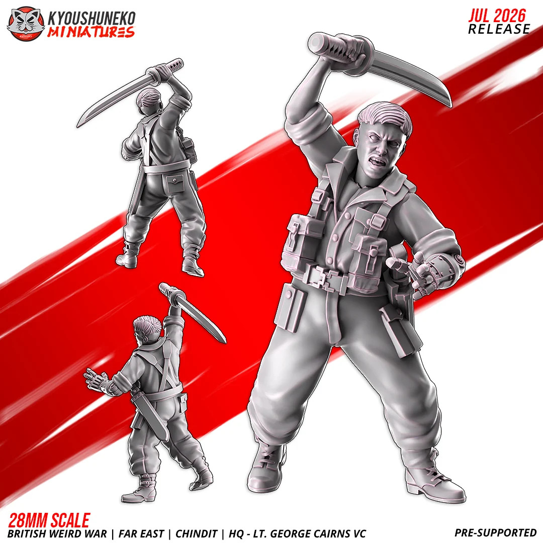 Lt. Cairns VC - Resin Tabletop Miniature