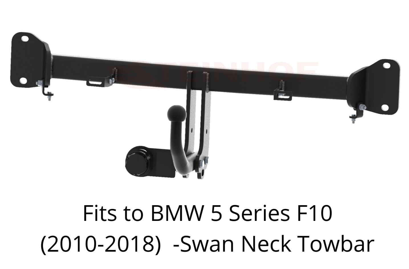 Swan Neck Tow Bar For BMW 5 Series F10 (2010-2018) & 7 Pin Bypass Relay - B064
