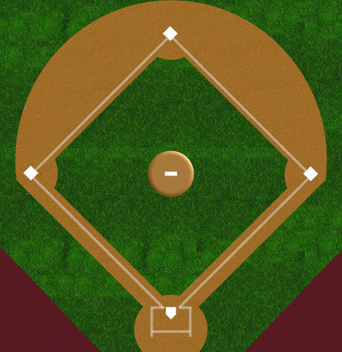 O Scale Baseball Field Model Train Scenery Sheets – Train Layout Feature