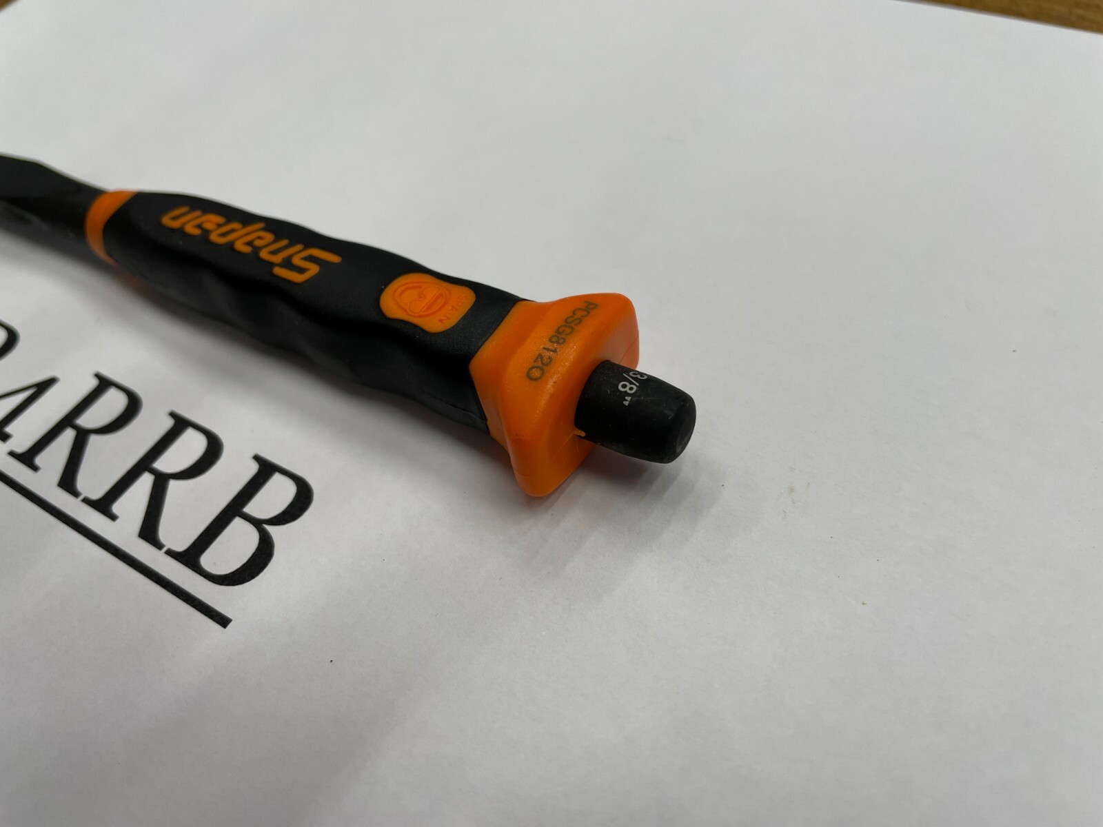 Snap-on Tools SPAIN NEW ORANGE Soft Grip 3/8" Flat Edge Chisel PCSG812O