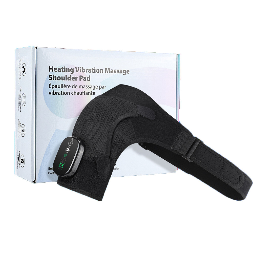 Electric Heated Shoulder Brace Massager Rotator Cuff Support Compression Wrap US