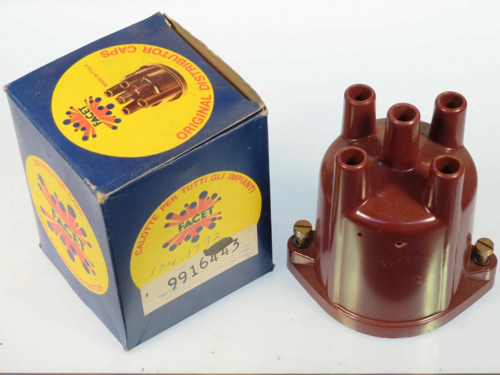 Distributor Cap Facet Brand Fits Fiat 124 Spider & Coupe 1968-1971  174-1792