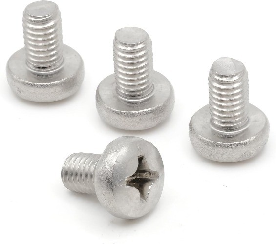 Rear License Plate Screws Compatible with C300 - Stainless Steel Silver