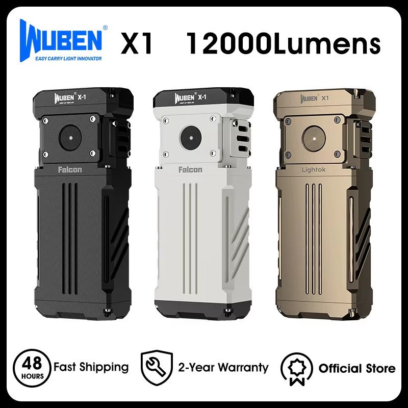 WUBEN X1 Lightok Rechargeable Flashlight 12000 Lumen High Power Super Bright