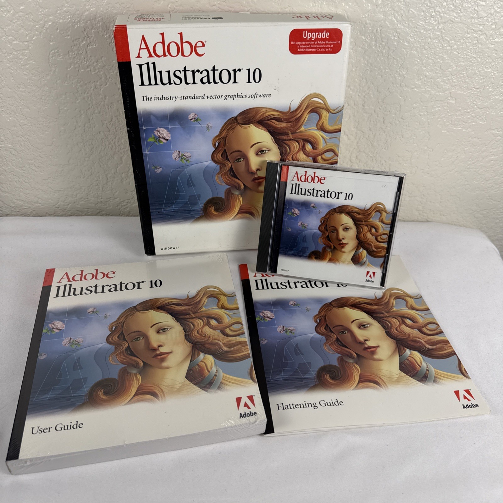 Genuine Adobe Illustrator 10 Upgrade For Windows w/Serial Number
