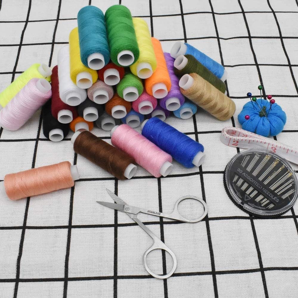 Sewing Threads Kits Polyester 30 Spool 250 Yards Per Spools Hand Machine