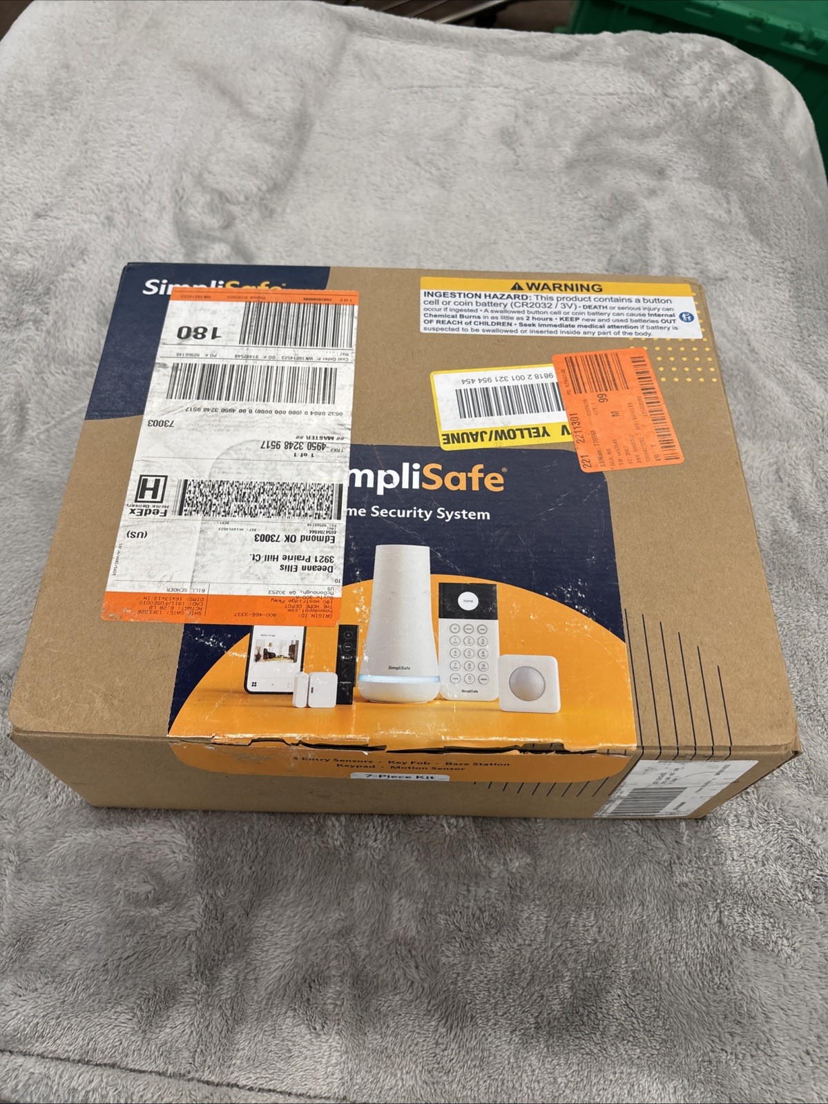 SimpliSafe Smart Home Security System (7-Piece Kit) – Base Station, Keypad-NEW