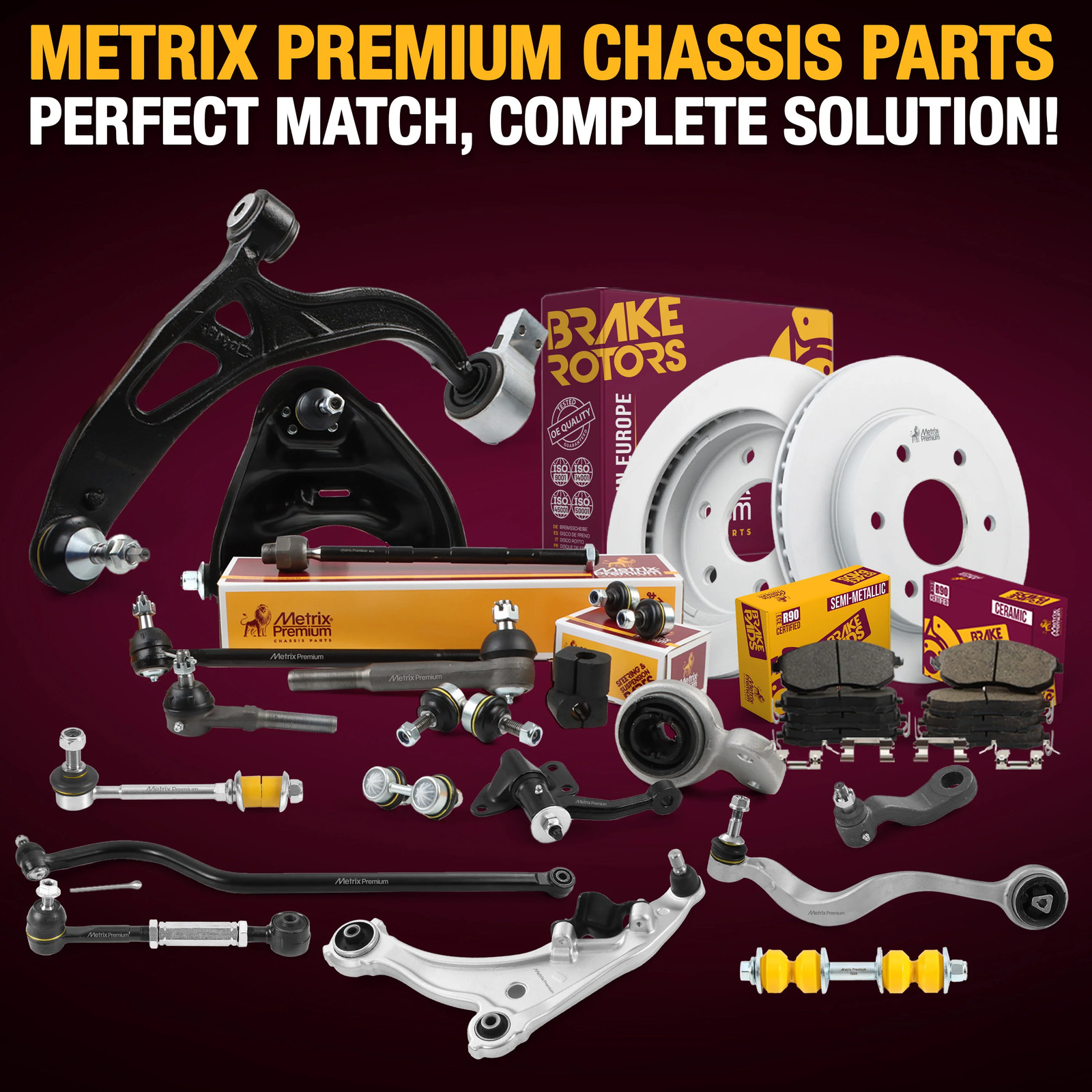 Front Lower Control Arm & Front Lower Ball Joint Kit for 2003-2014 Volvo XC90