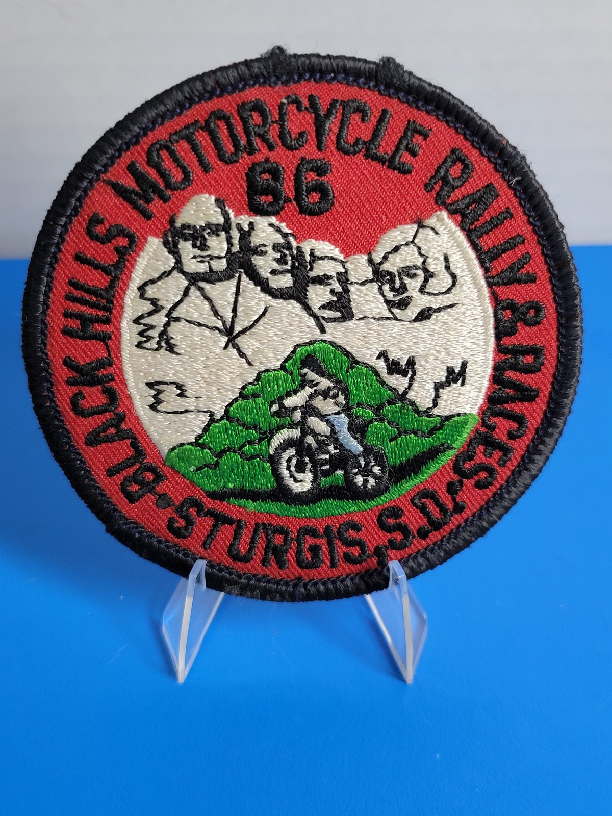 Black Hills Motorcycle Rally & Races 1986 Sturgis South Dakota Patch