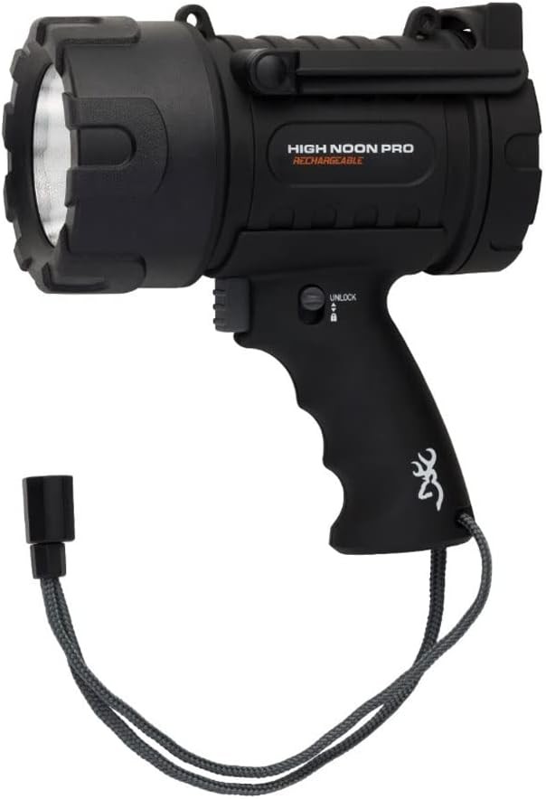 Browning Spotlight High Noon Pro USB Rechargeable 1400 Lumens Black