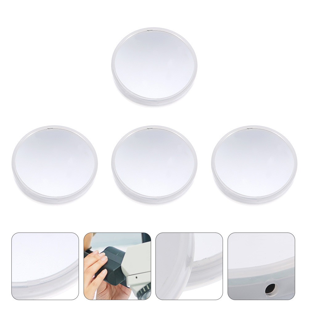 4Pcs Microscope Reflector Mirror Optical Instrument Accessories for Experiment