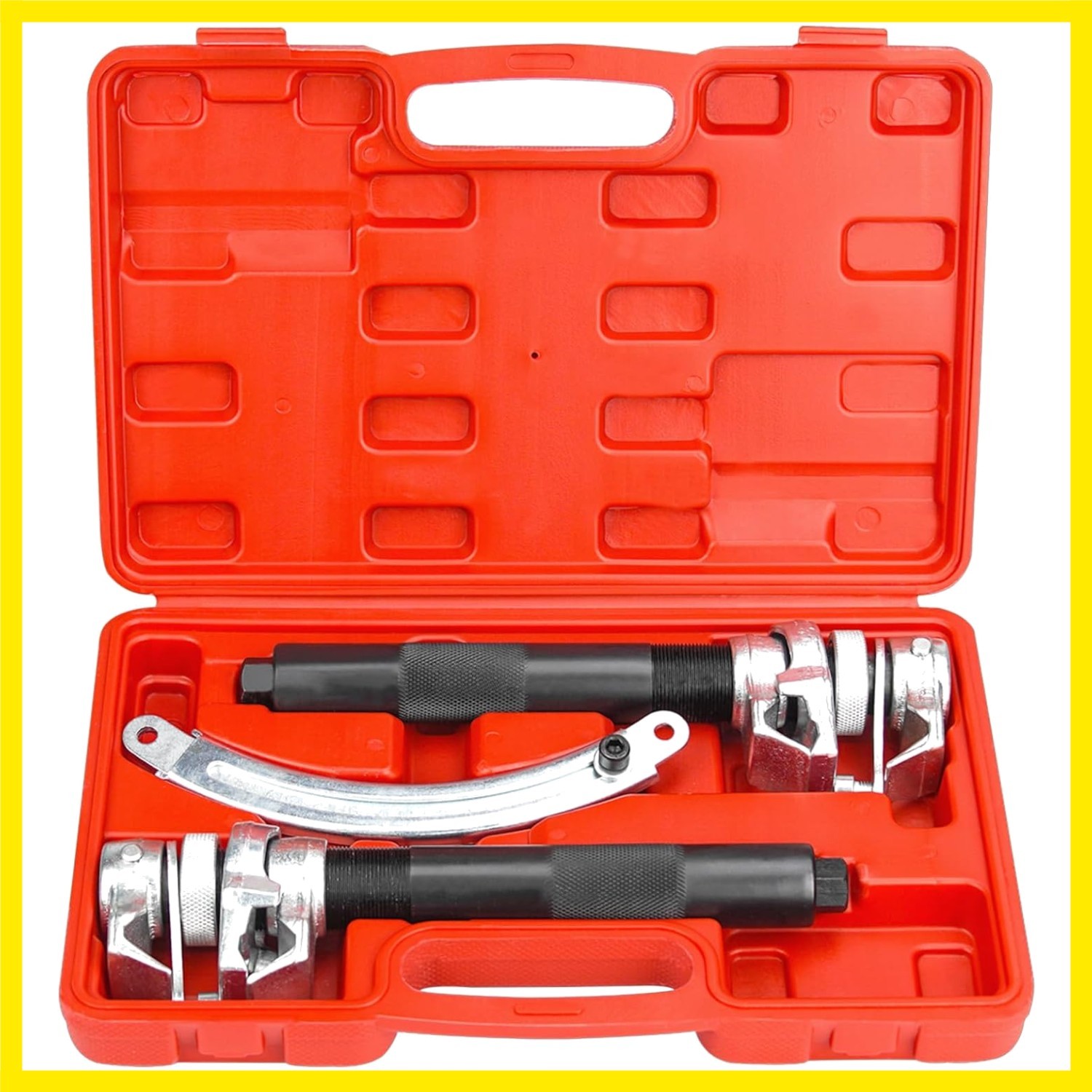 2pcs , Heavy Duty Macpherson Strut Spring Compressor Set with Safety Bracket ...