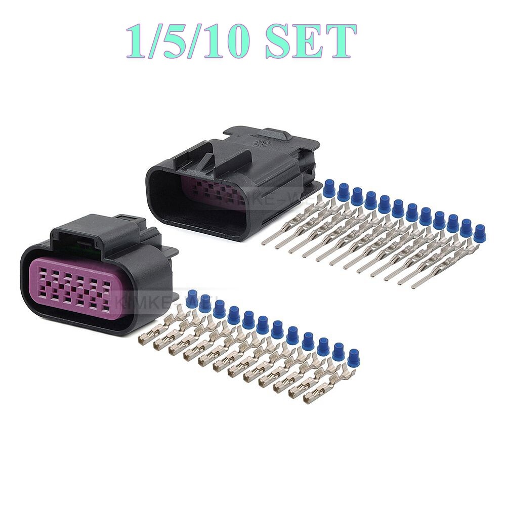 12 Pin Delphi Metri-Pack GT150-Series Male/Female Sealed Connector Plug Kit New