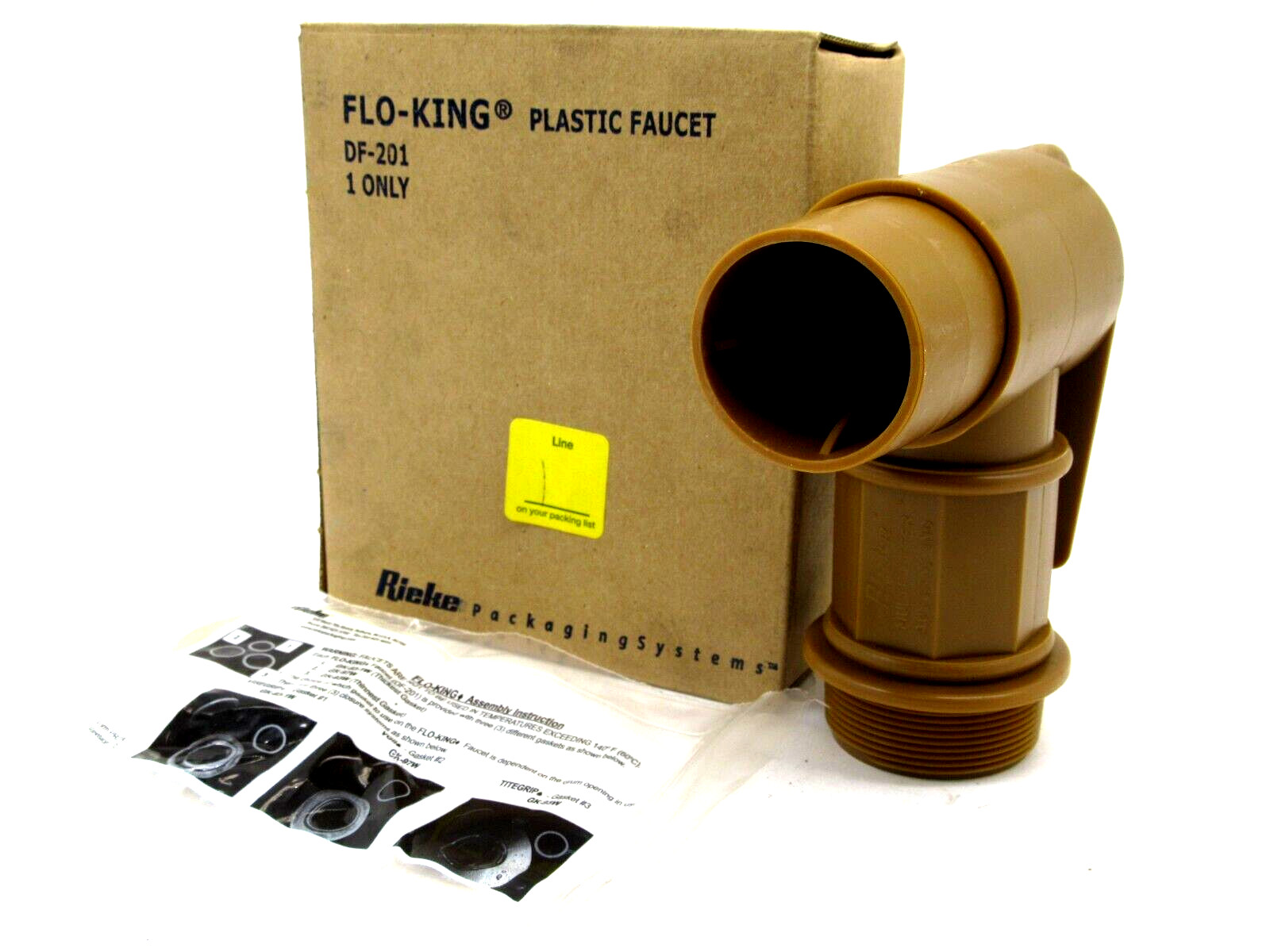 NEW RIEKE FLO-KING DF-201 PLASTIC DRUM FAUCET DF201