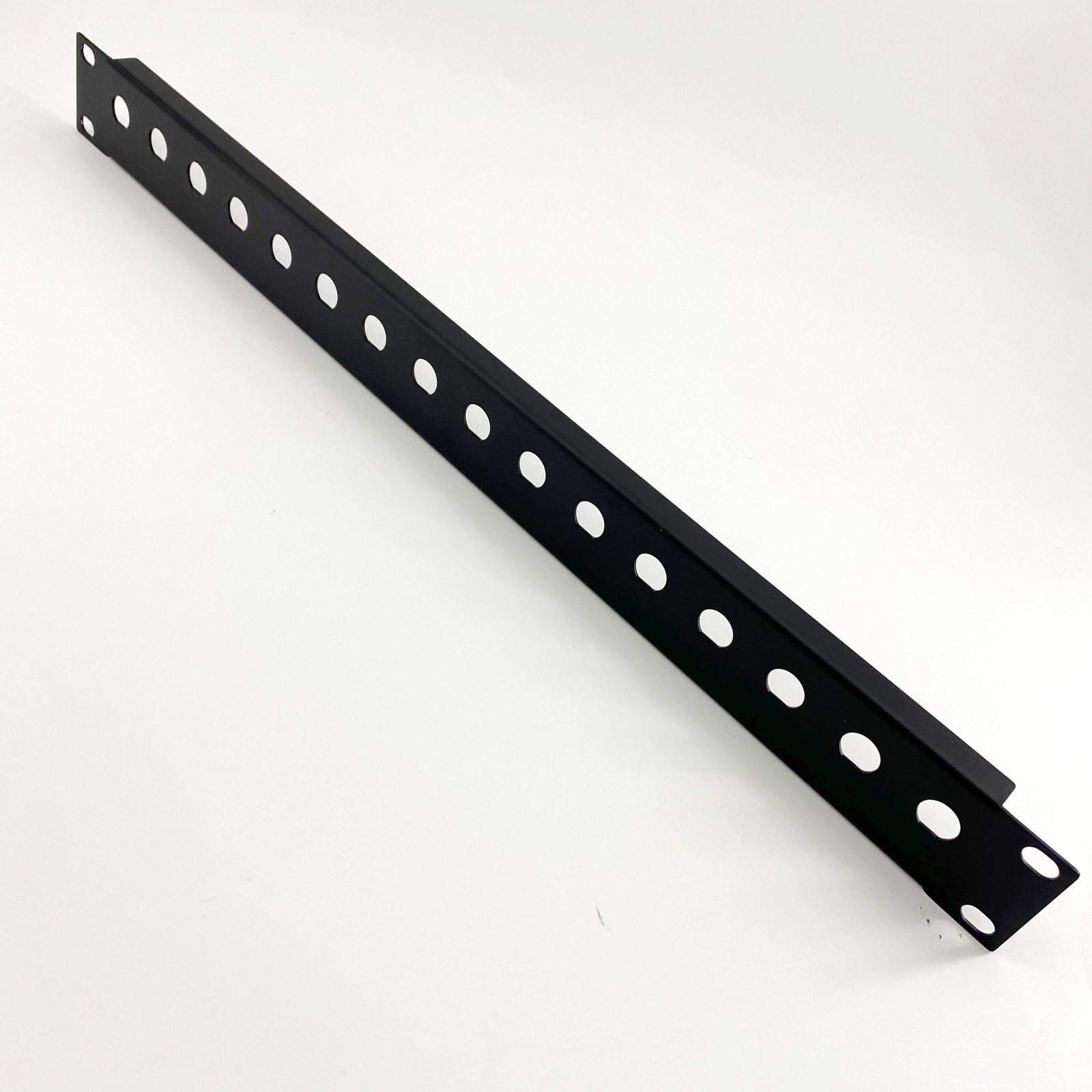 1U Single Space Rack Panel W/16 Flat Bottom Holes For BNC Video Connectors Blank
