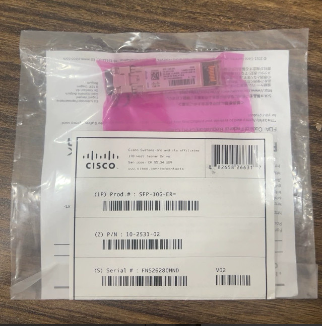 New Cisco SFP-10G-ER  10GB SFP+ green Hologram Transceiver Module ship DHL