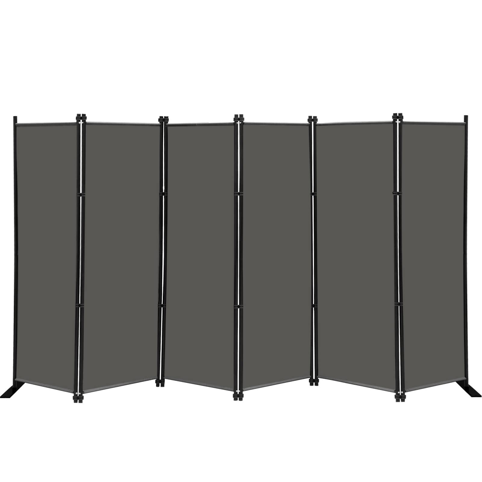 6 Panel Folding Privacy Screen, 10 ft. Extra Wide Partition Room Divider Portabl