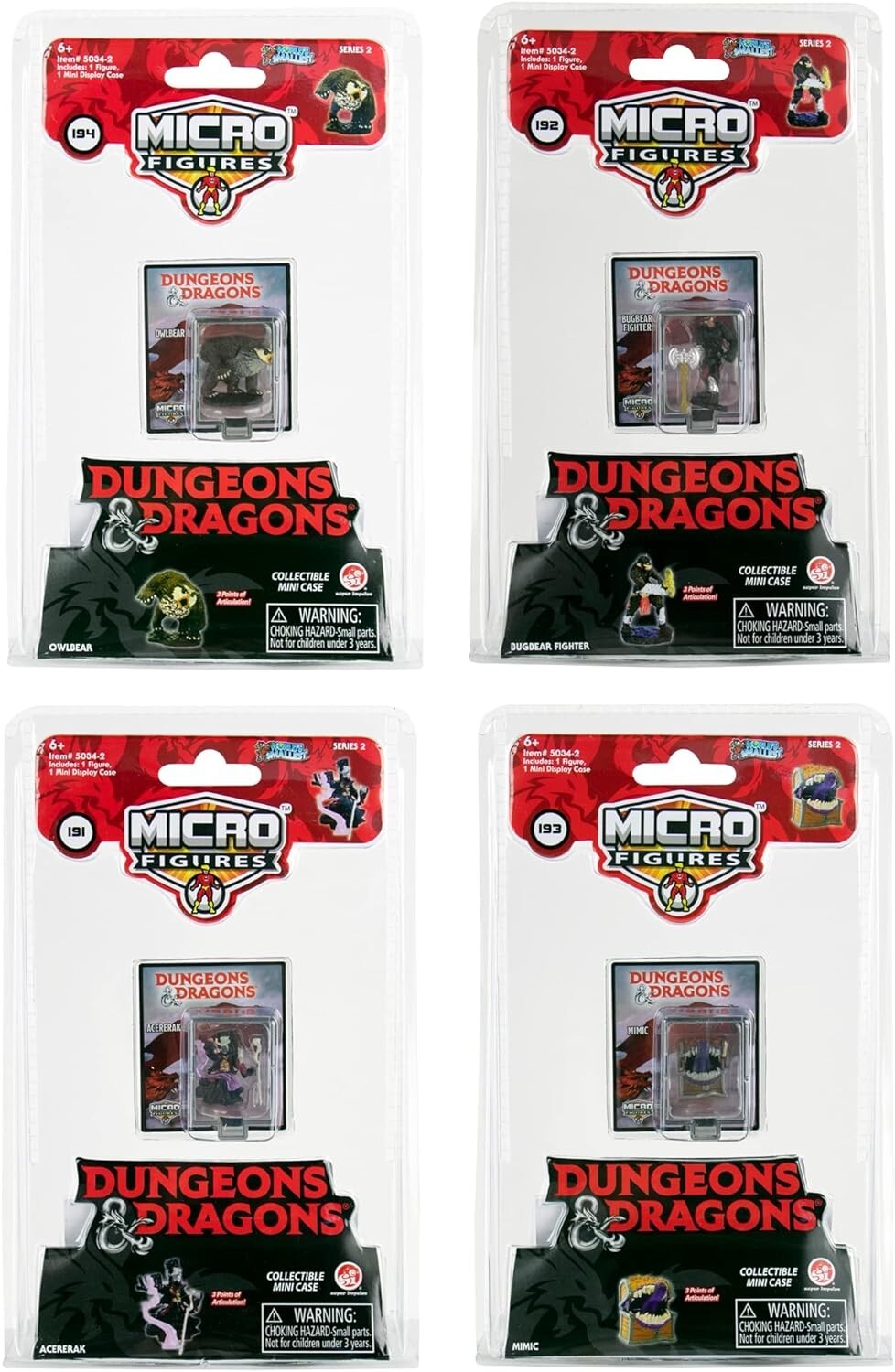 Series 2 - Dungeons and Dragons Micro Action Figures Complete Set