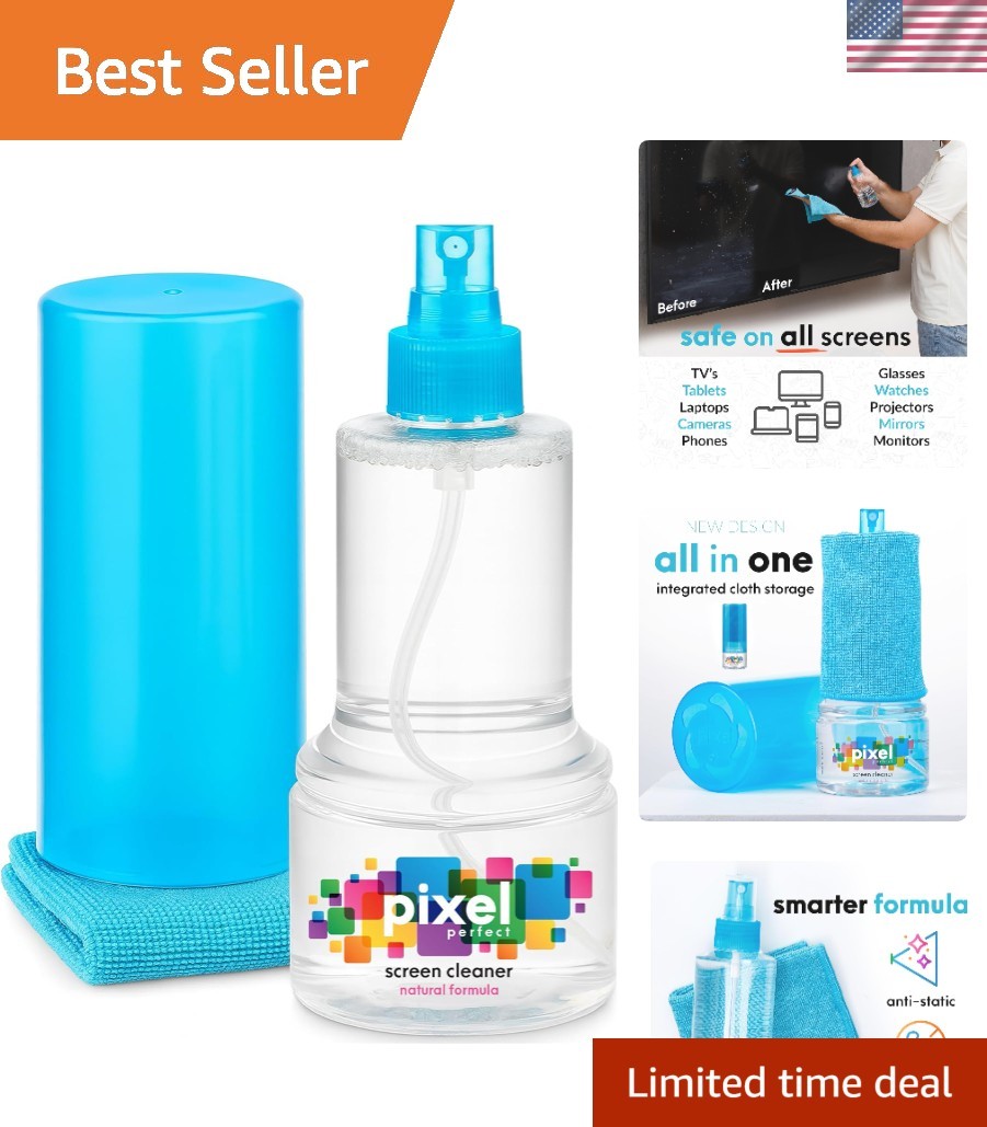 Effortless Screen Cleaning Solution - 10oz Kit for TVs, Phones & Tablets