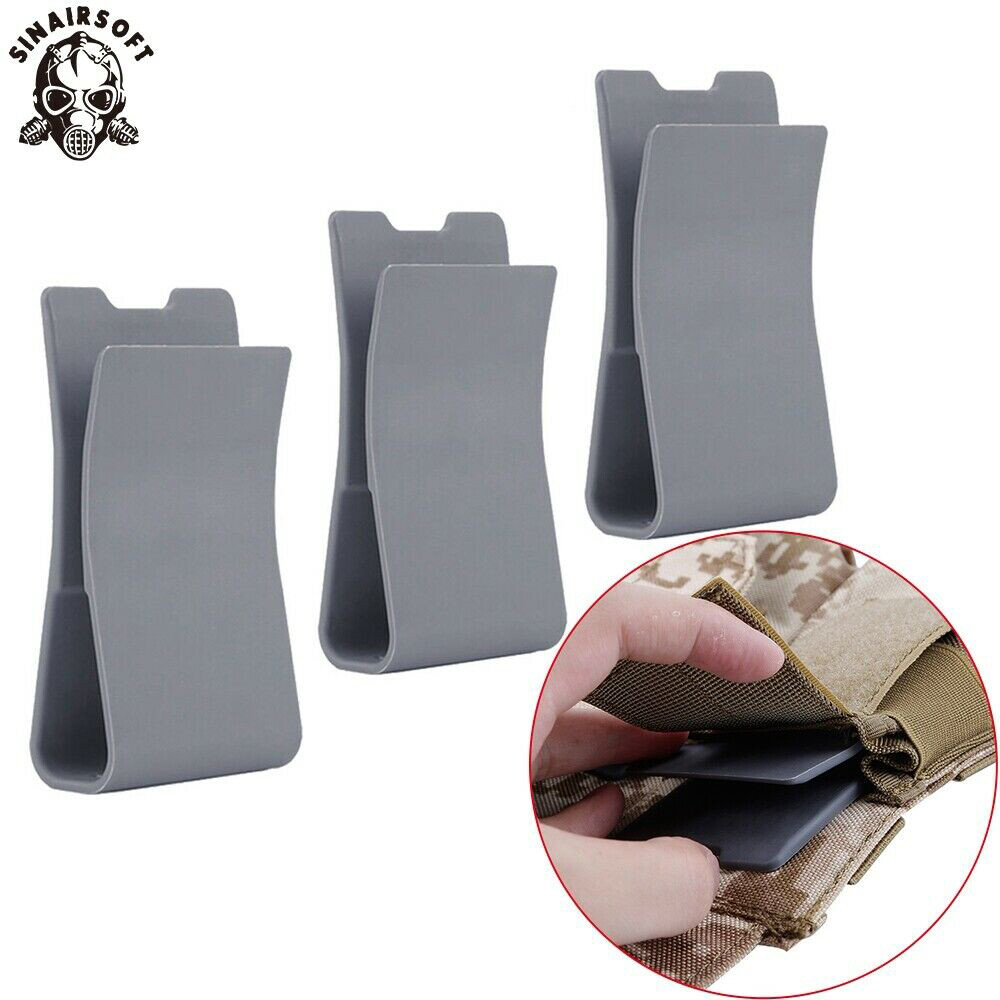 Tactical Magazine Pouch Carrier Insert Plastic 5.56 7.62 Mag Clip Holder Airsoft