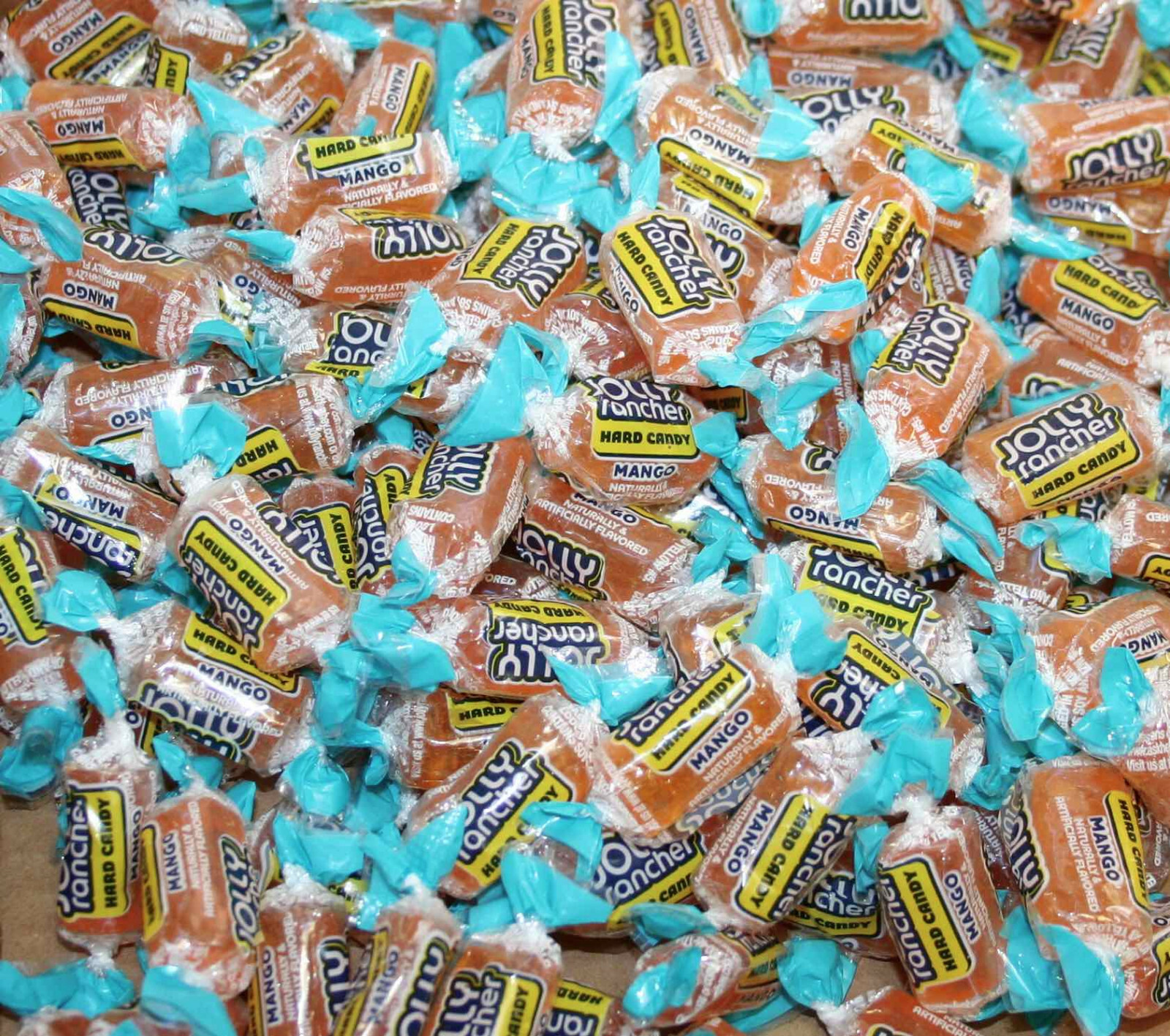 JOLLY RANCHER - MANGO FLAVOR only- 20 POUNDS 320 oz.   BULK CANDY-  Hard Candy
