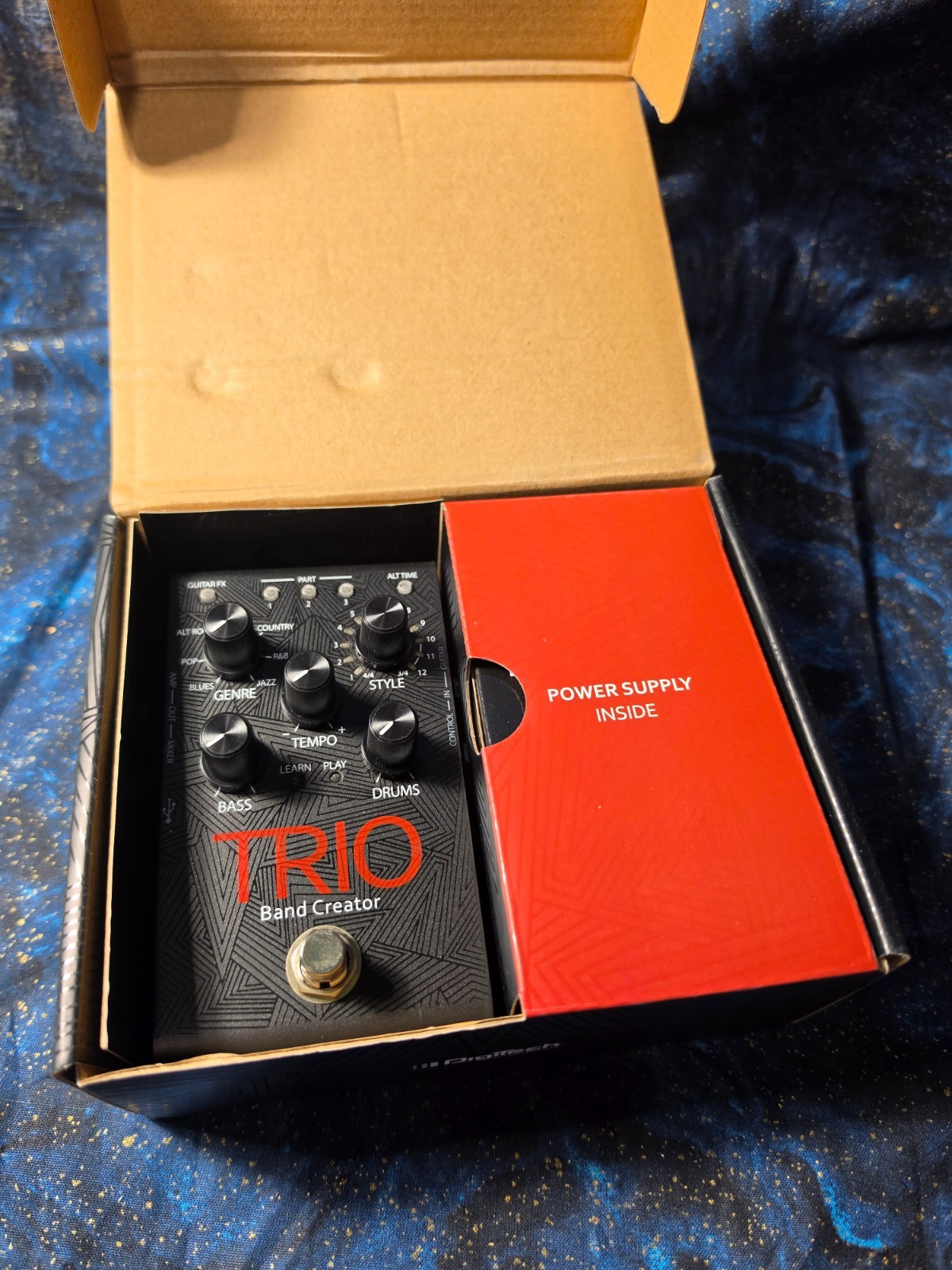 DigiTech Trio Band Creator Guitar Effects Floor Looper Pedal w Power
