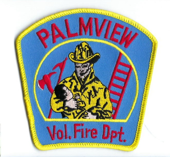 Palmview (Hidalgo Co.) TX Texas Volunteer Fire Dept. patch - NEW! *Clothback*