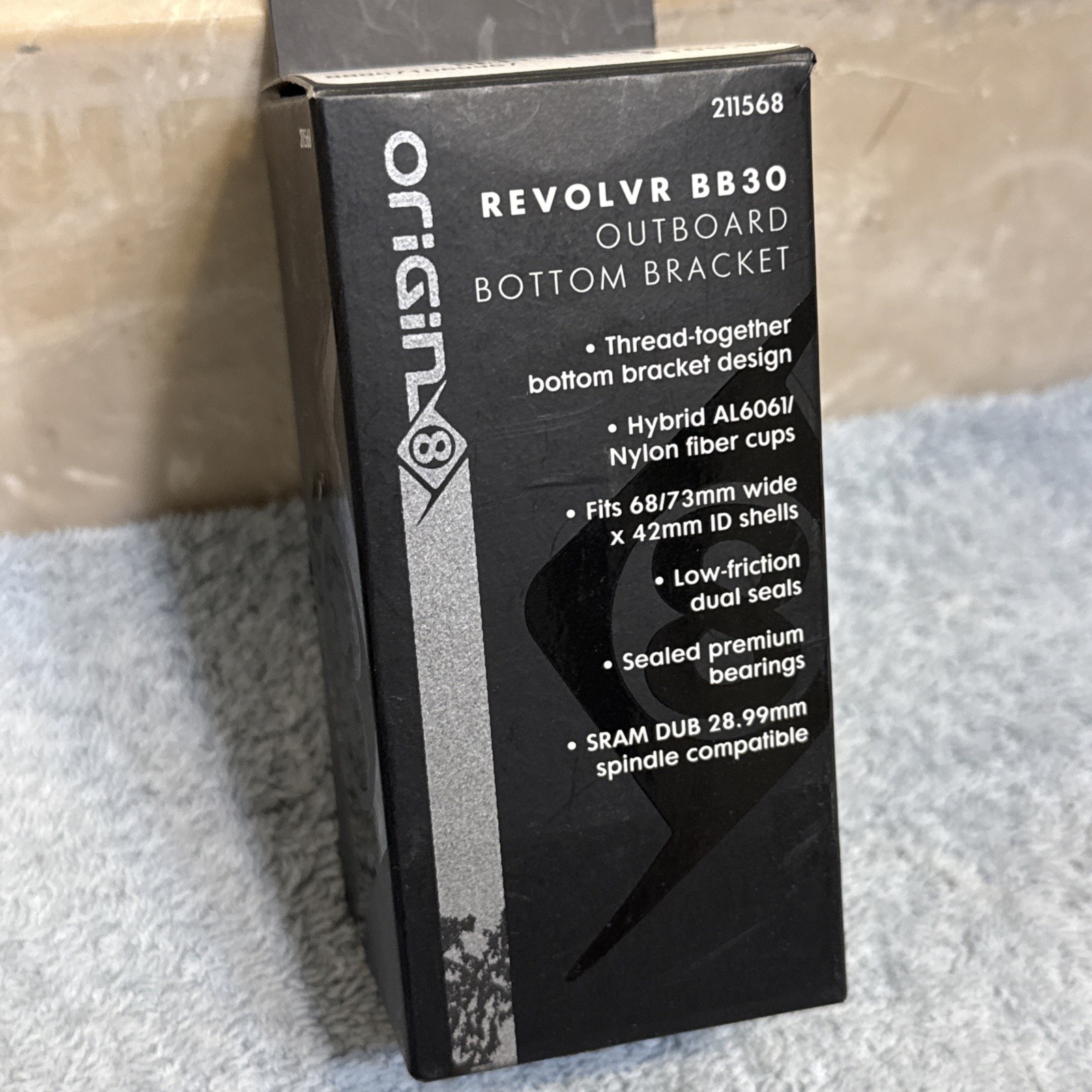 Origin8 Revolvr BB30 Outboard Thread-Together Bottom Bracket 68/73mm [caw]