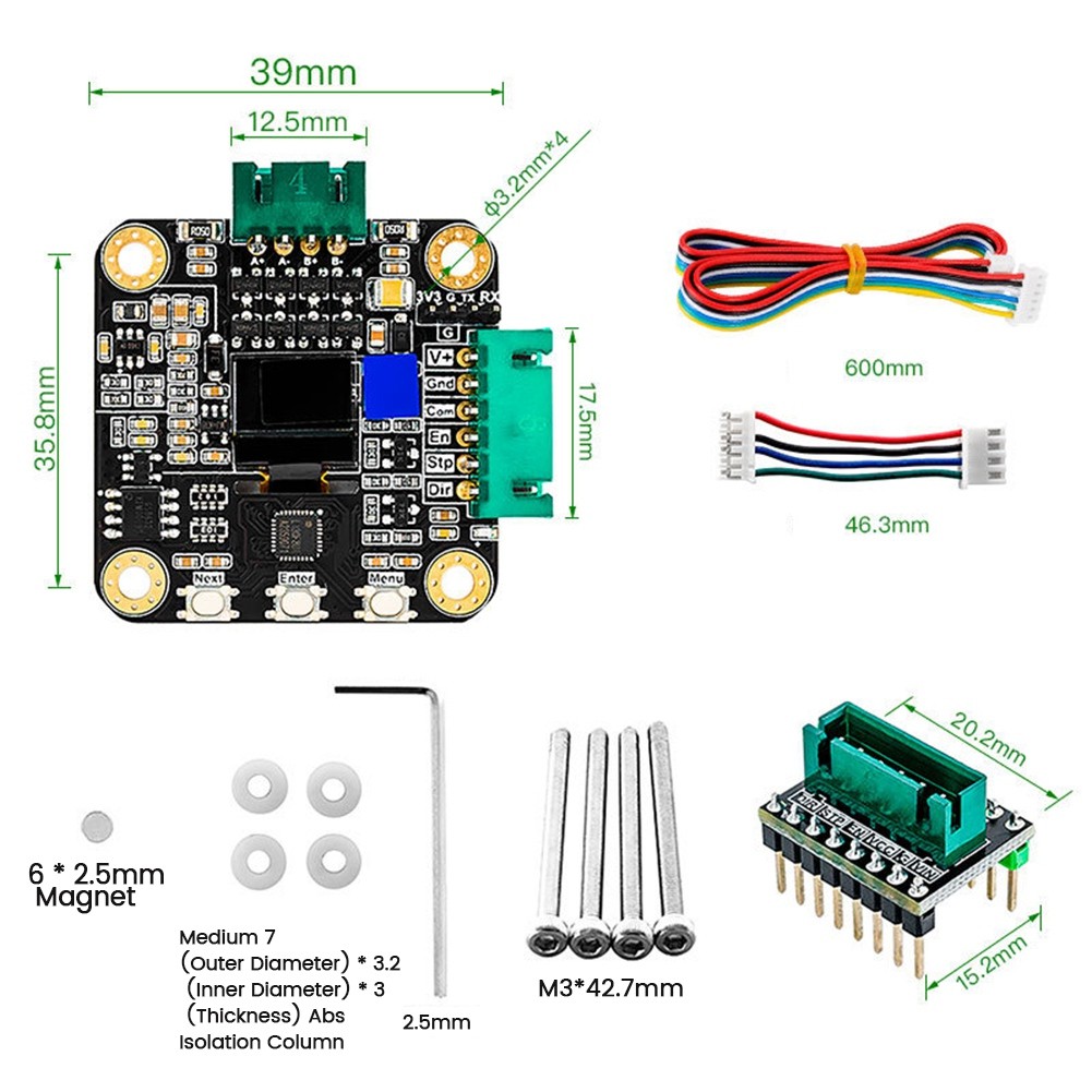 SERVO42C PCBA Stepper Motor 32Bit Close Loop SMT32 Controller 17 4627