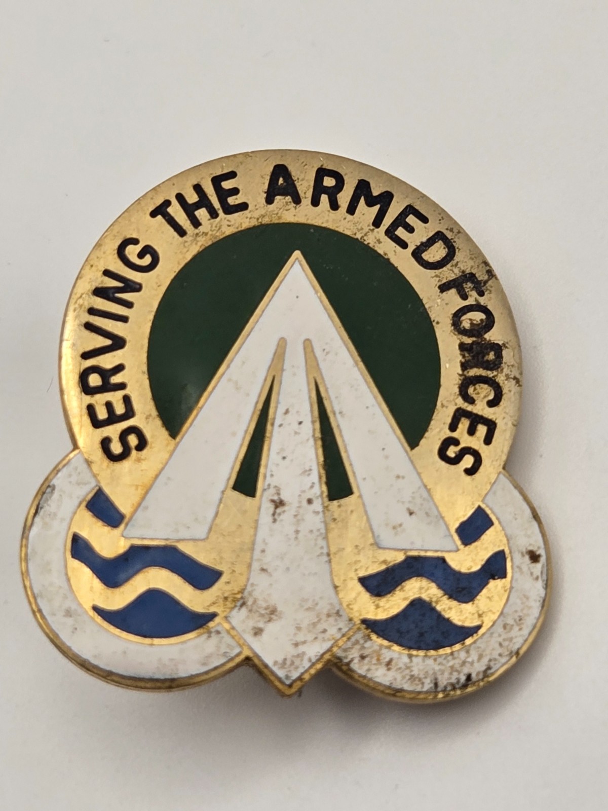Vintage Army DUI Pin - "Serving the Armed Forces" Military Surface Deployment