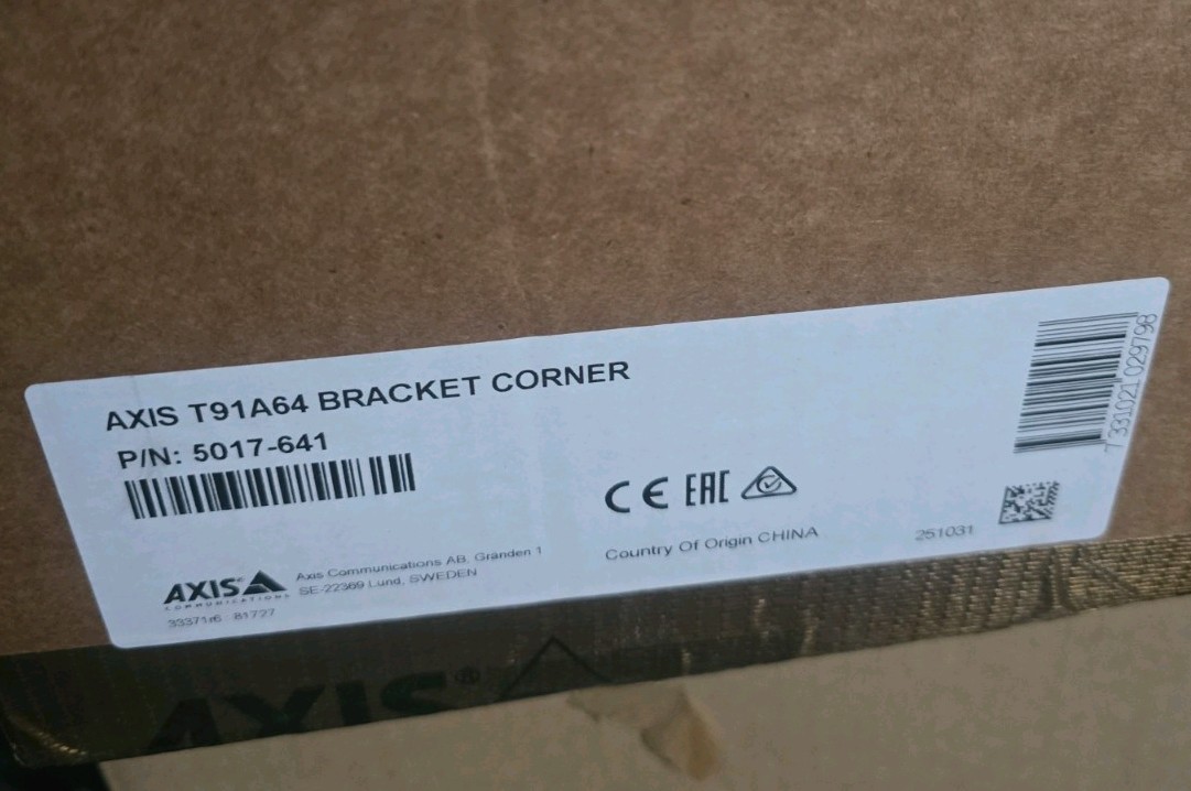 AXIS COMMUNICATION INC 5017-641 T91A64 CORNER BRACKET NEW IN BOX