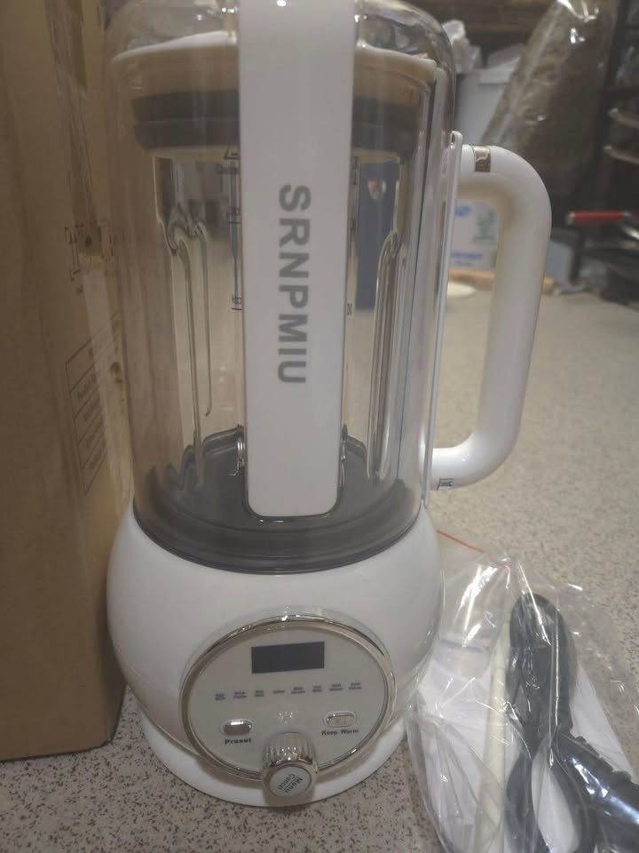 SRNPMIU 50oz Nut Milk Maker With Delay Start & Auto Cleaning
