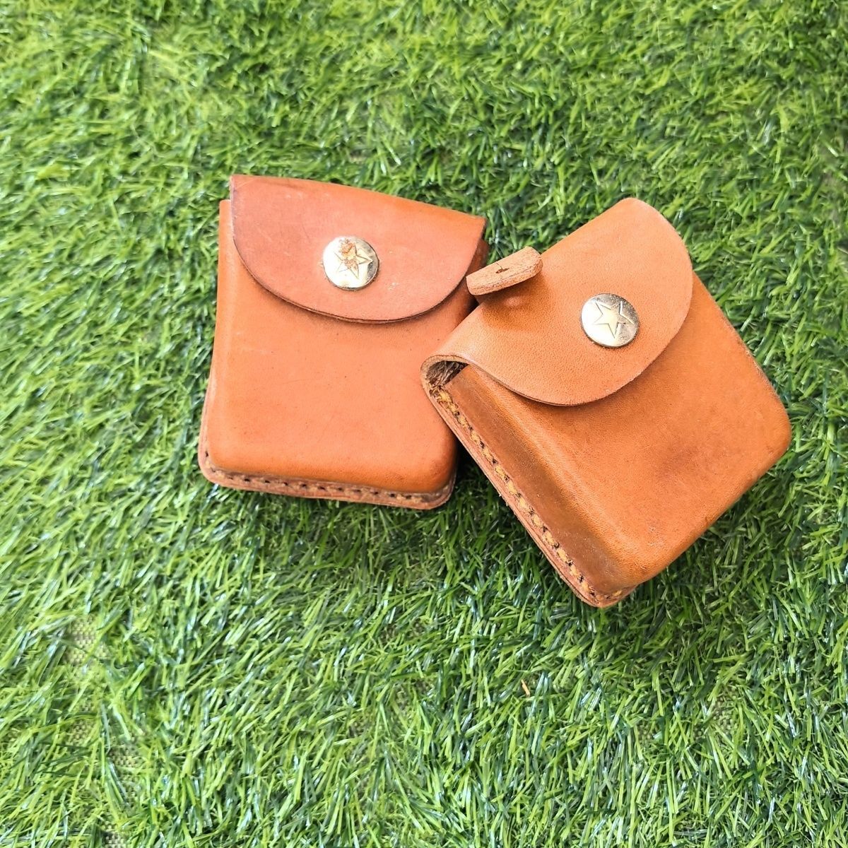 1pc Chinese Military Surplus Type 62 Cowhide Compass Leather Box