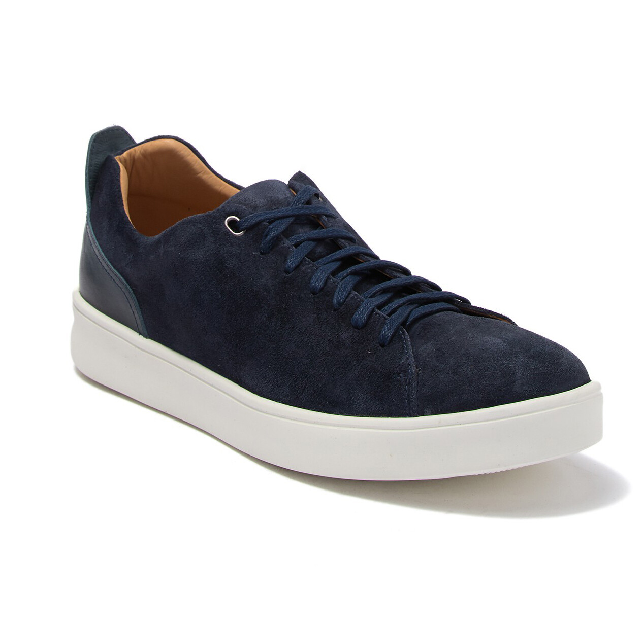 Donald Pliner Men's Navy Alan Suede Low Top Sneaker