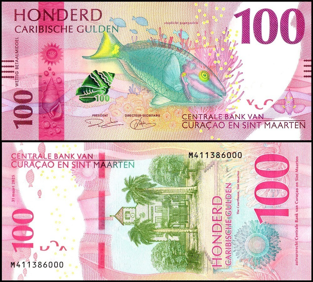 Curacao & Sint Maarten 100 Caribbean Gulden, 2025, P-4, UNC
