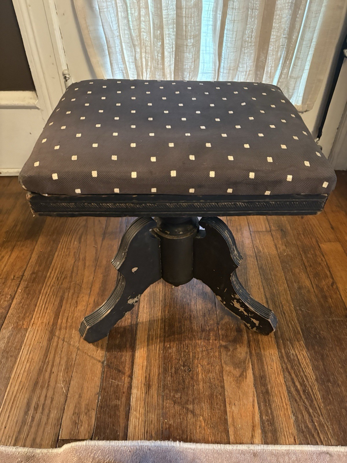 vtg Antique TONK Of Chicago & New York Piano Stool Organ Seat