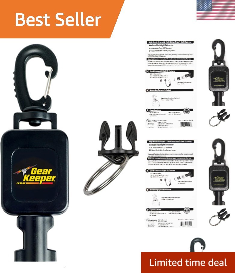 Professional Scuba Retractor - Effortless Gear Access with Self-Flushing Design