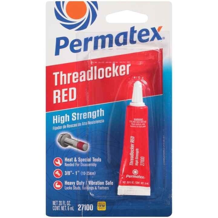 Permatex 27100 Threadlocker Red High Strength 6 ml