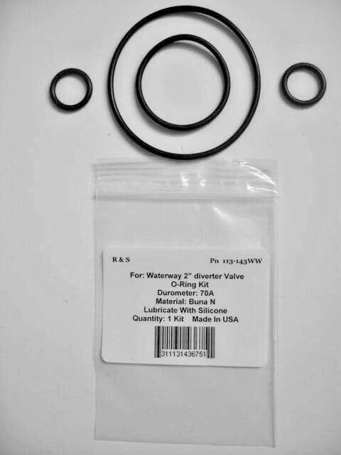 Waterway 3-way 2"  Diverter Valve O-ring Kit /  CMP Hydroair / R&S 113-143WW