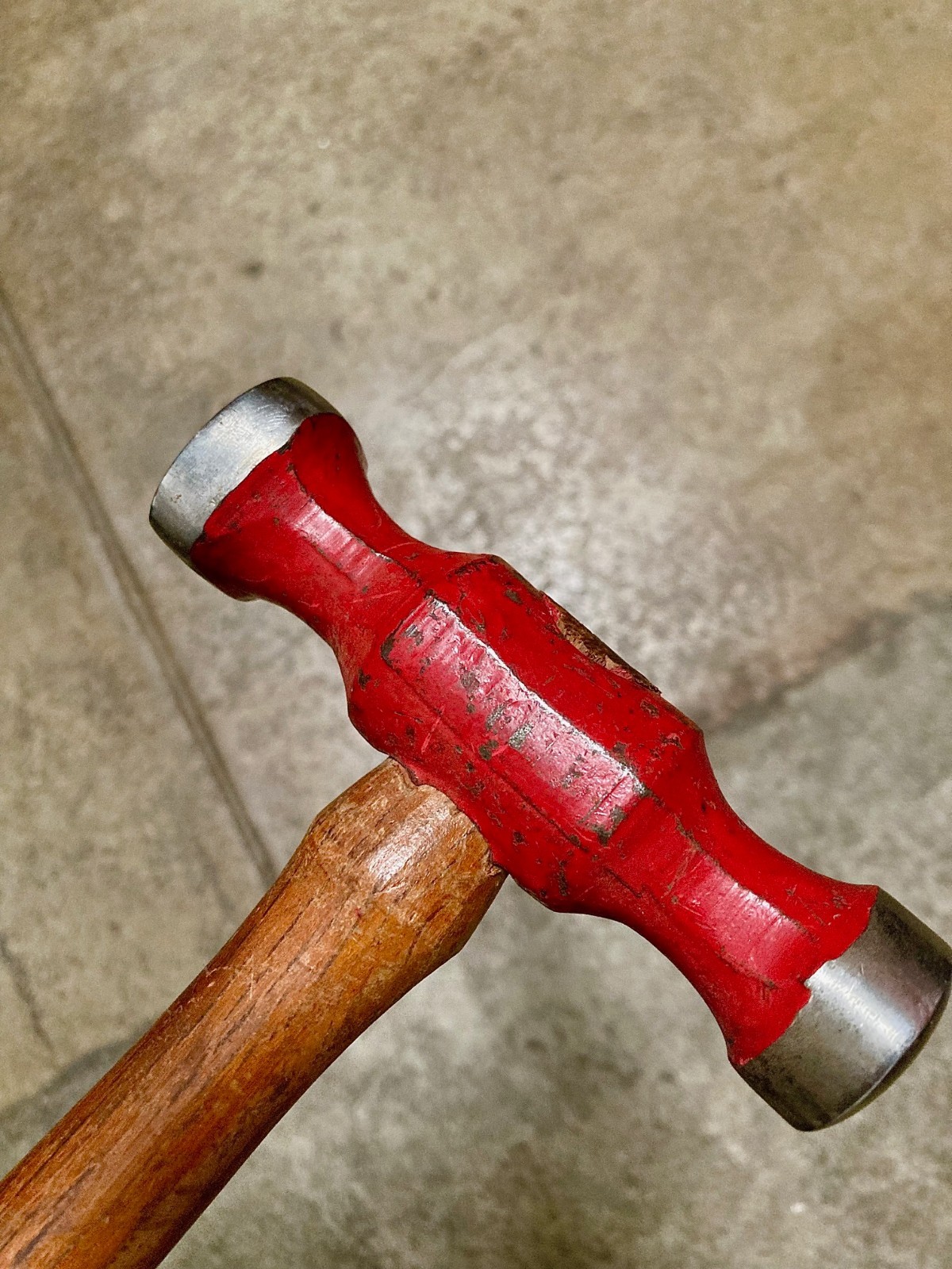 Vintage 1.5 lb Forge Rounding Hammer – Domed Round & Square Faces - Hickory