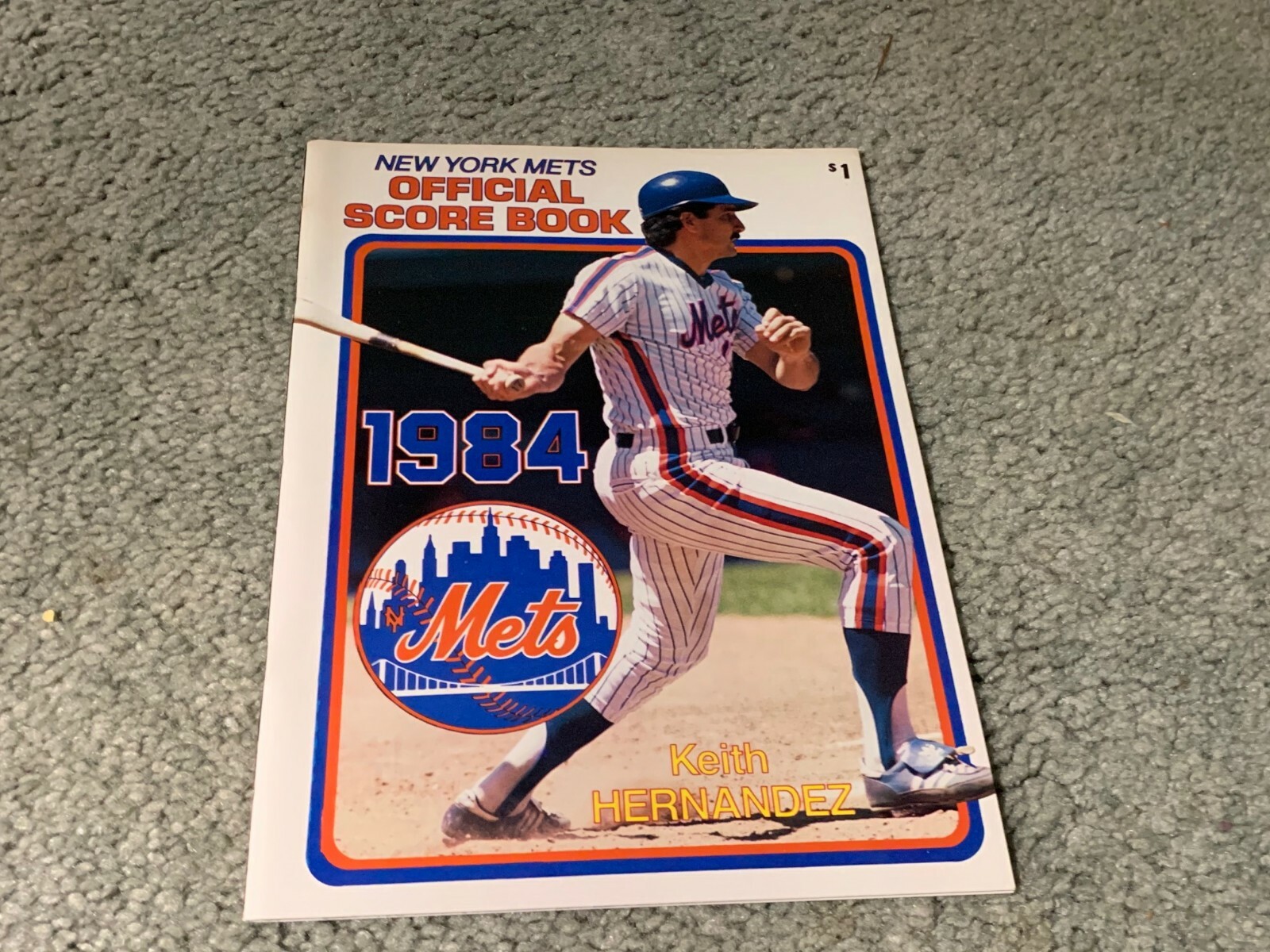 1984 New York Mets v Pittsburgh Pirates Baseball Program Keith Hernandez Cover