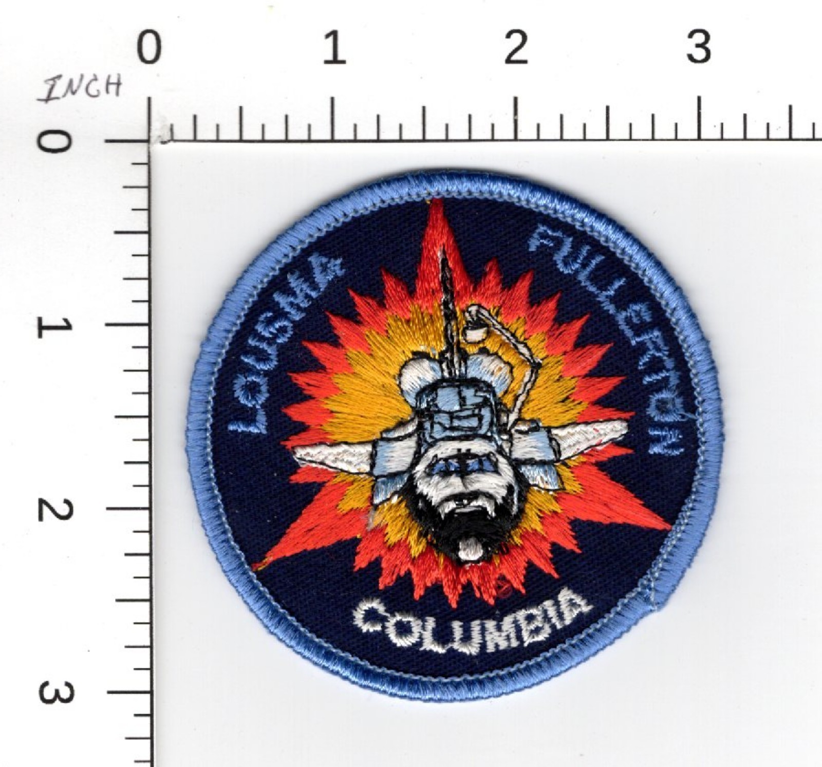 COLUMBIA SPACE SHUTTLE LOUSMA FULLERTON VINTAGE NASA COLLECTIBLE PATCH