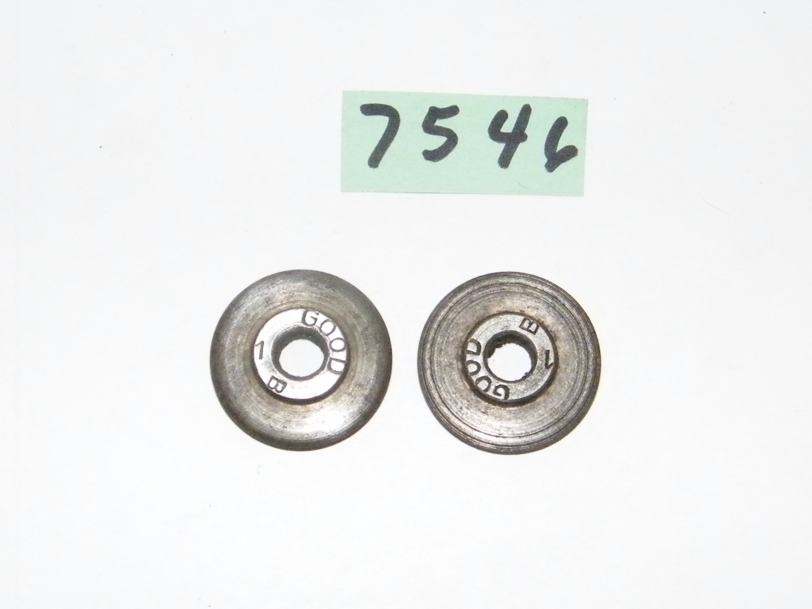 2 New Old Stock Good Mfg Co 1B Pipe Cutter Wheels 1 1/16" OD x 1/4" ID x 1/4"